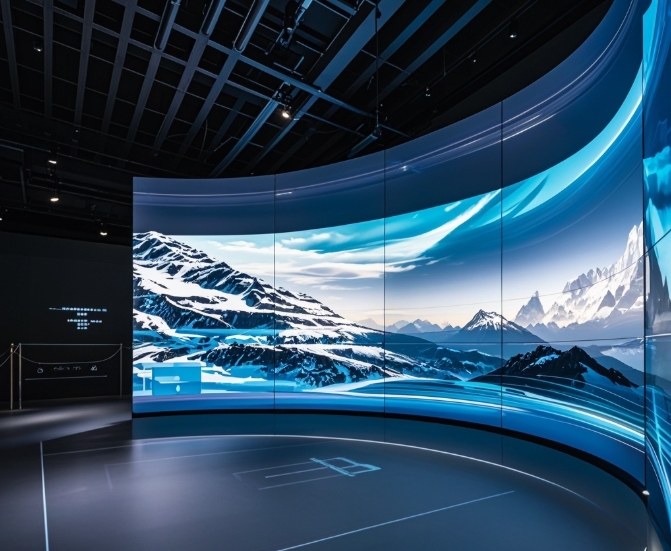 環(huán)形曲面LED顯示屏的光學(xué)設(shè)計(jì)與視覺(jué)效果優(yōu)化 | 成都LED顯示屏