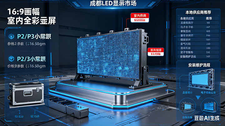 成都LED顯示屏選購安裝全攻略｜供應商排名、價格及維修服務指南